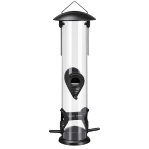 Vogelvoederhuisje Hangend – Vogelvoederhouder met Zitstokjes – Transparante Vogelvoer Dispenser