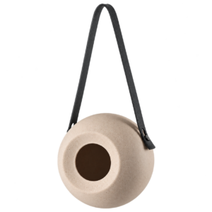 Vogelvoederbol - Lisa - Beige - keramiek