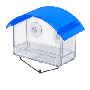 Window feeder plastic met 2 zuigers en mezenbolhouder.