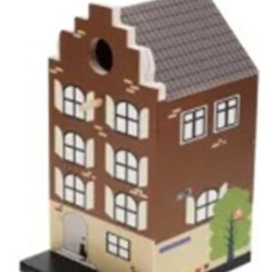 vogelhuisje grachtenpandje bruin