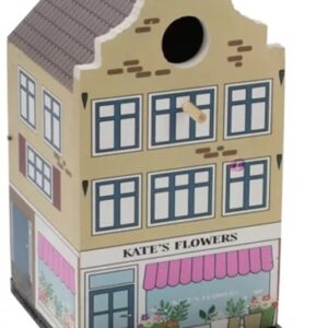 vogelhuisje grachtenpandje geel