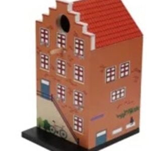 vogelhuisje grachtenpandje rood