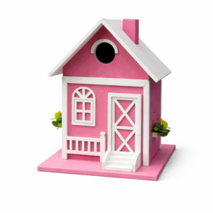 vogelhuisje roze